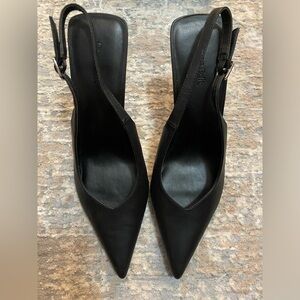 Open Edit Slingback Pump | Black | Size 9